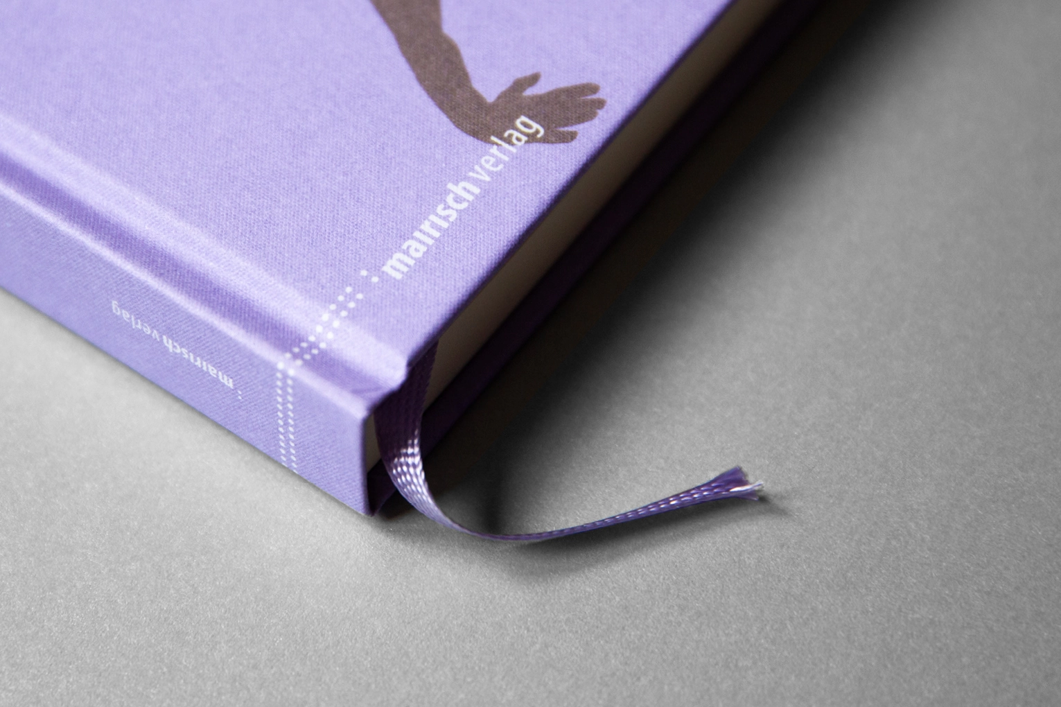 detail book cover with bookmark ribbon
